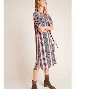 Anthropologie McKenzie Mock Neck Tunic Dress Petite